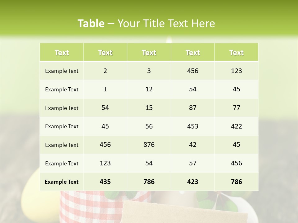 Bunte Eier Holz Landleben PowerPoint Template