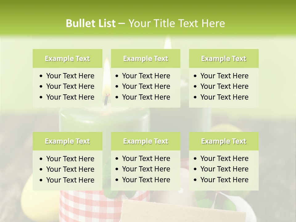 Bunte Eier Holz Landleben PowerPoint Template