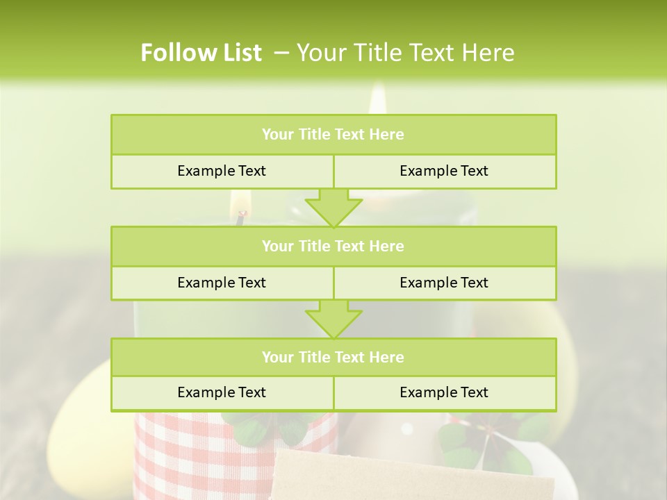 Bunte Eier Holz Landleben PowerPoint Template