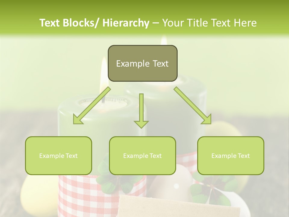 Bunte Eier Holz Landleben PowerPoint Template