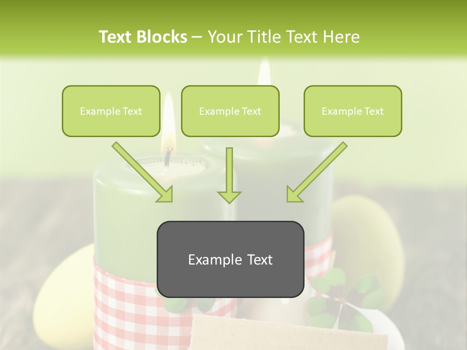 Bunte Eier Holz Landleben PowerPoint Template