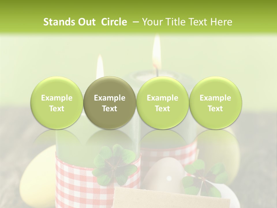 Bunte Eier Holz Landleben PowerPoint Template