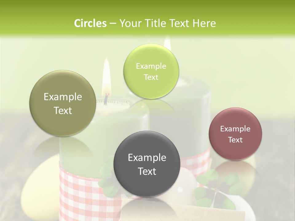 Bunte Eier Holz Landleben PowerPoint Template