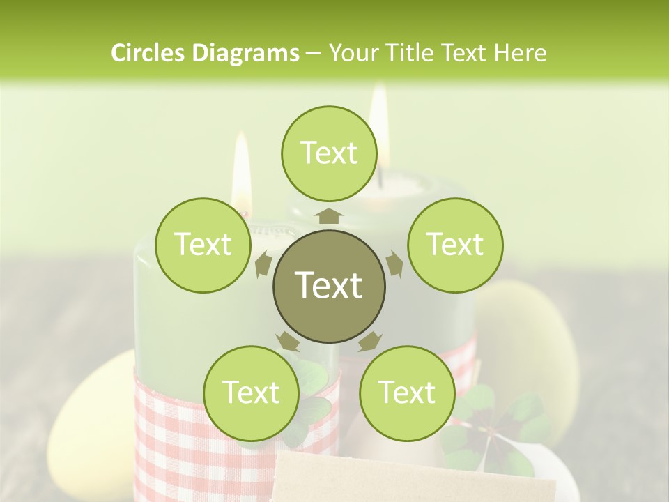 Bunte Eier Holz Landleben PowerPoint Template