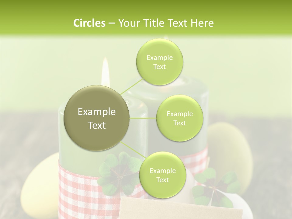 Bunte Eier Holz Landleben PowerPoint Template