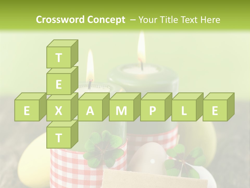 Bunte Eier Holz Landleben PowerPoint Template