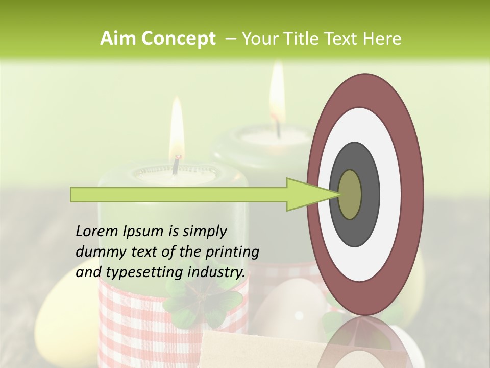 Bunte Eier Holz Landleben PowerPoint Template