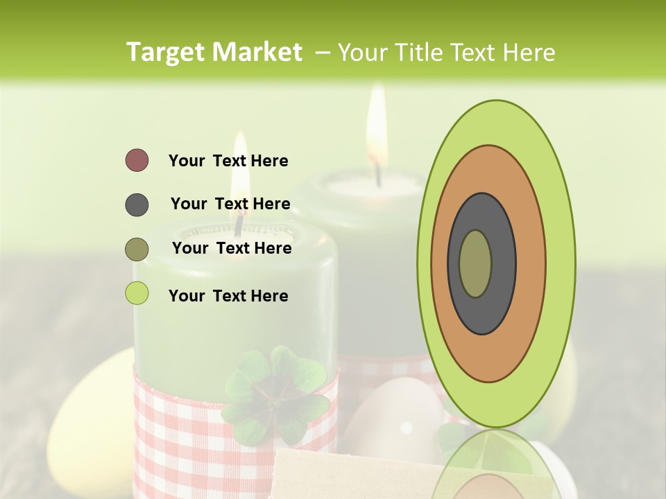 Bunte Eier Holz Landleben PowerPoint Template