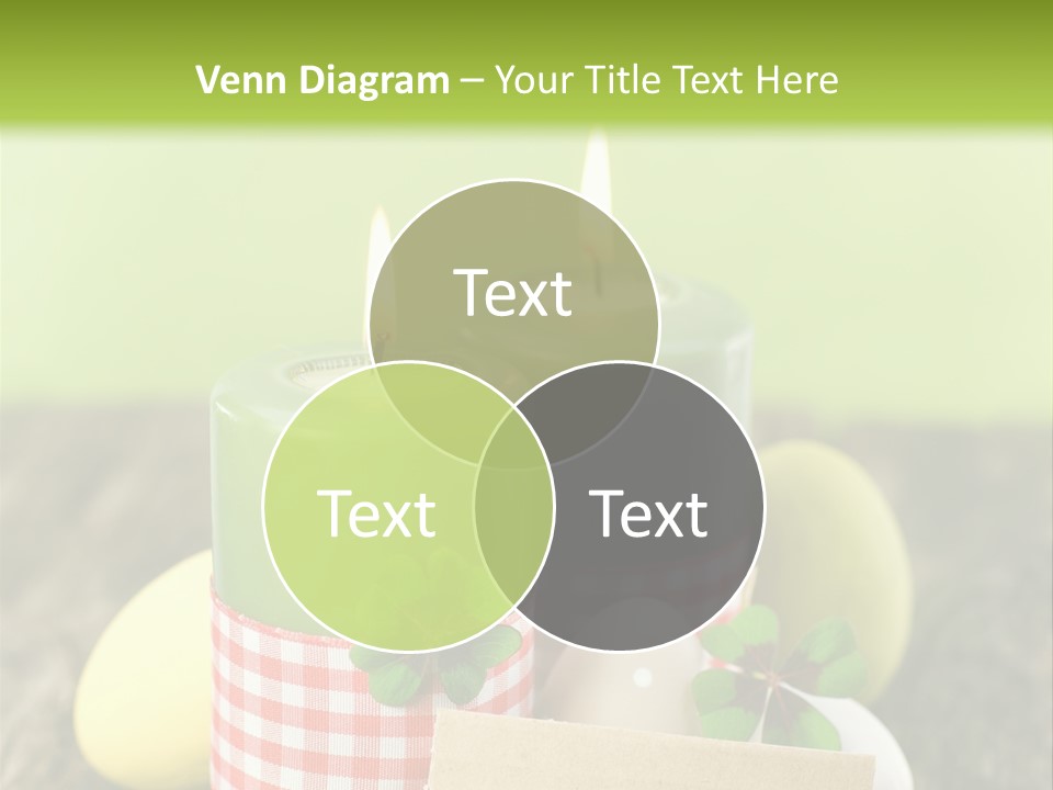 Bunte Eier Holz Landleben PowerPoint Template