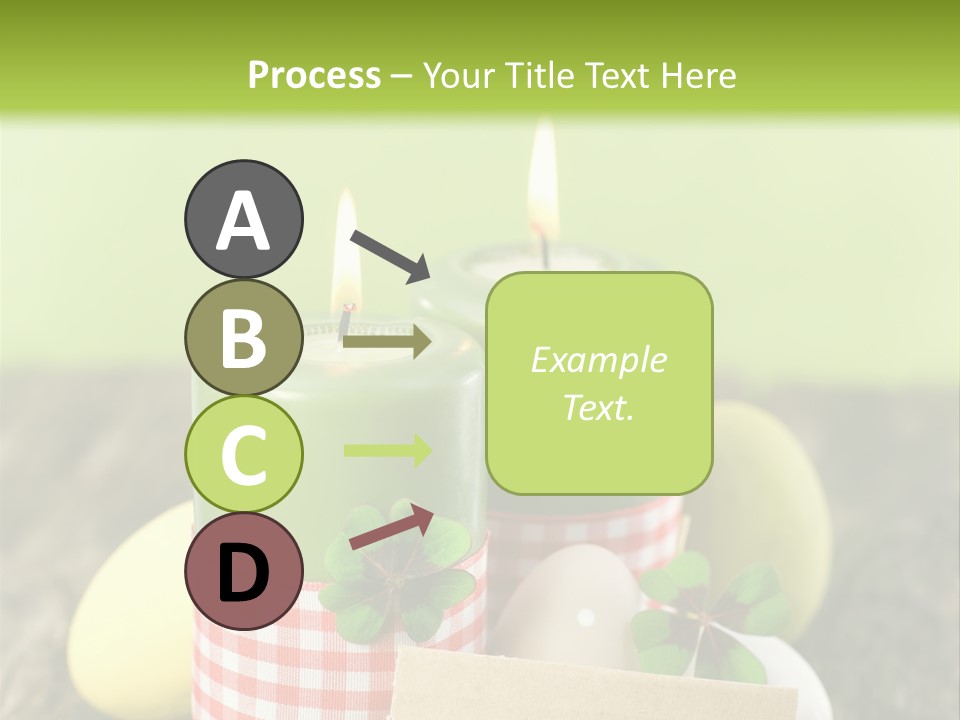 Bunte Eier Holz Landleben PowerPoint Template