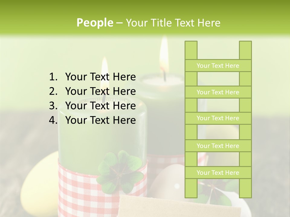 Bunte Eier Holz Landleben PowerPoint Template