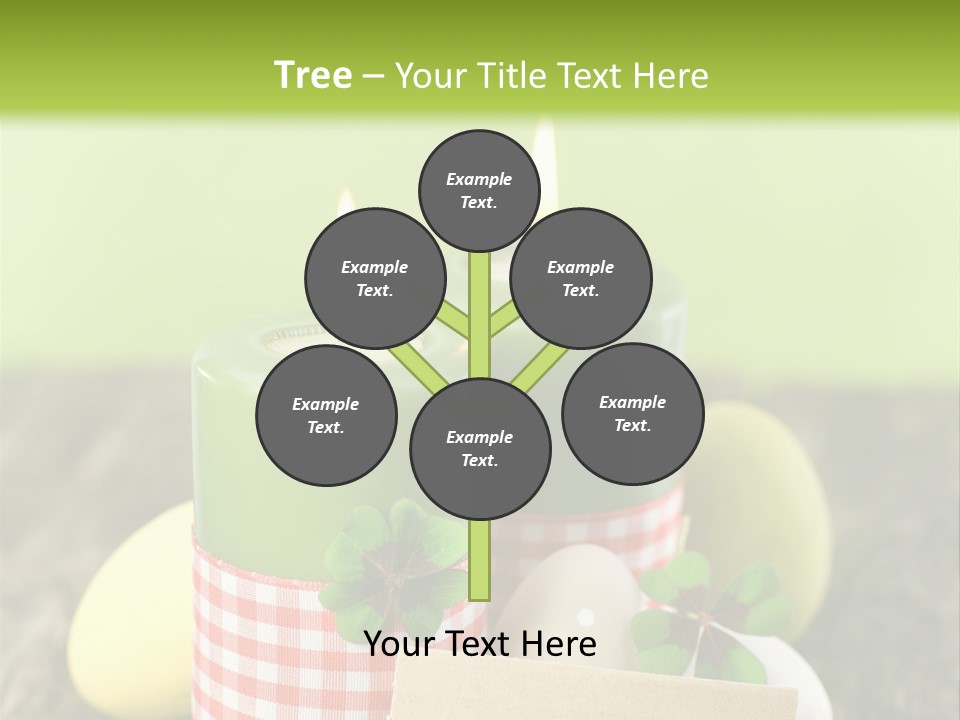 Bunte Eier Holz Landleben PowerPoint Template