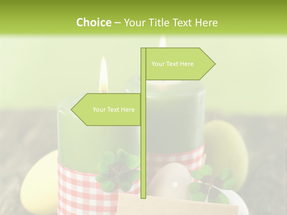 Bunte Eier Holz Landleben PowerPoint Template