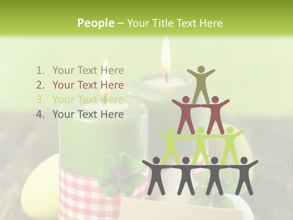 Bunte Eier Holz Landleben PowerPoint Template