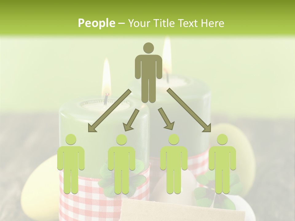 Bunte Eier Holz Landleben PowerPoint Template