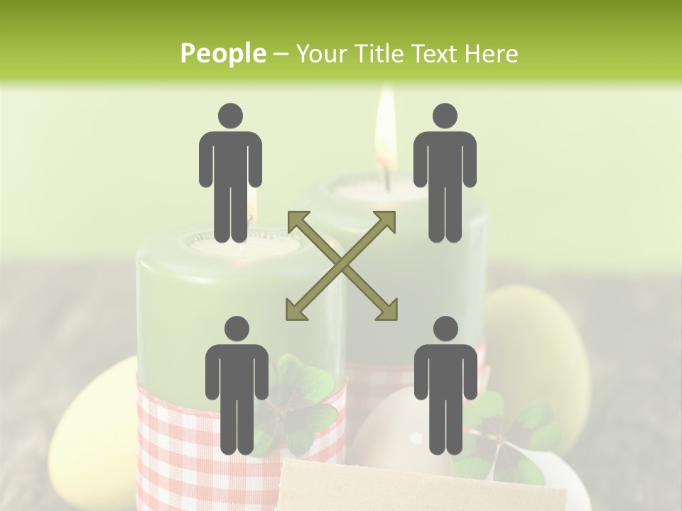 Bunte Eier Holz Landleben PowerPoint Template