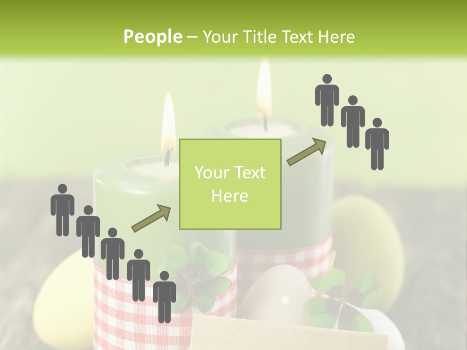 Bunte Eier Holz Landleben PowerPoint Template