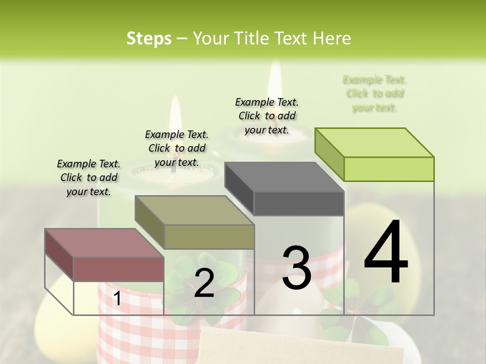 Bunte Eier Holz Landleben PowerPoint Template