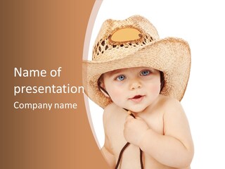 Person Sombrero Kid PowerPoint Template