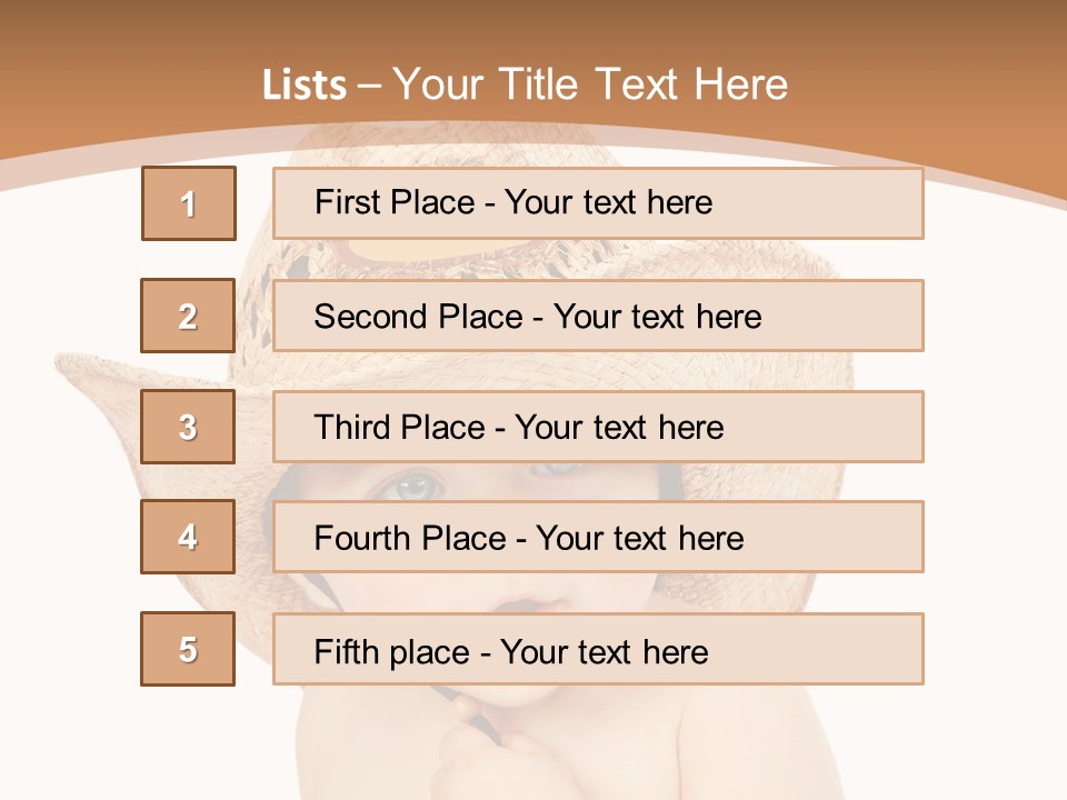 Person Sombrero Kid PowerPoint Template