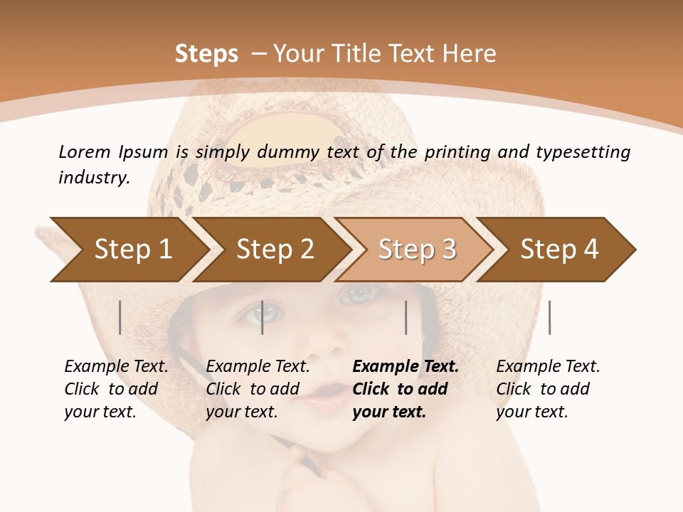 Person Sombrero Kid PowerPoint Template