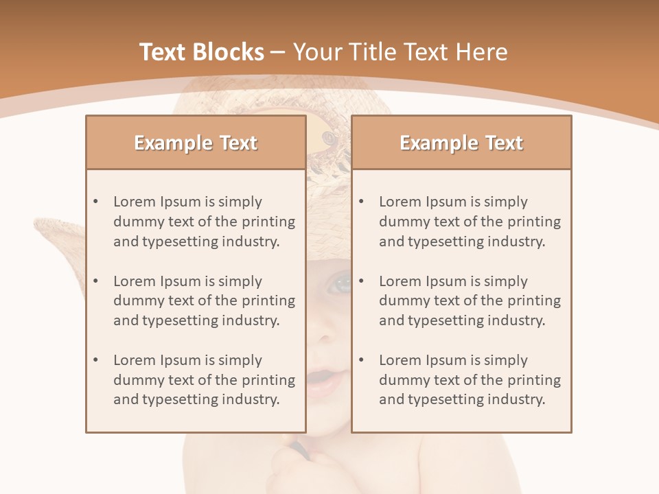 Person Sombrero Kid PowerPoint Template