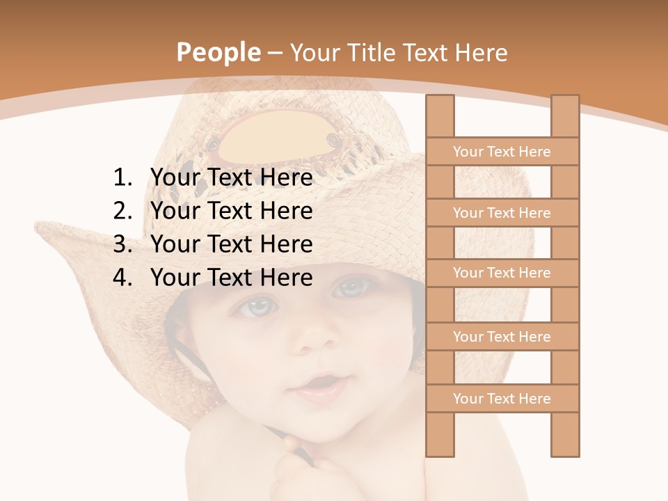 Person Sombrero Kid PowerPoint Template