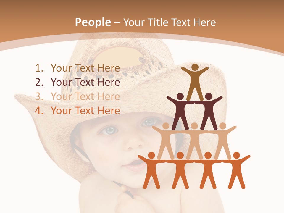 Person Sombrero Kid PowerPoint Template
