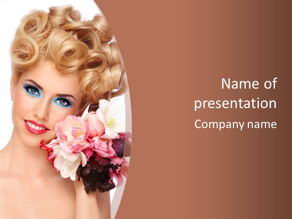 Antiageing Smiling Sexy PowerPoint Template