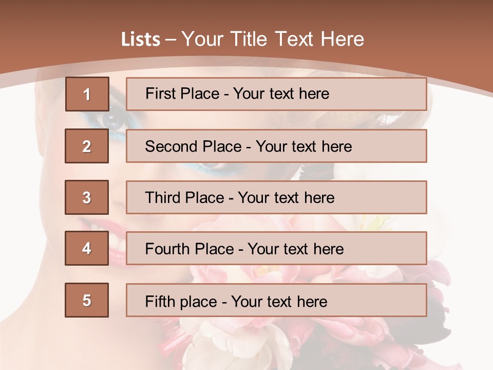 Antiageing Smiling Sexy PowerPoint Template