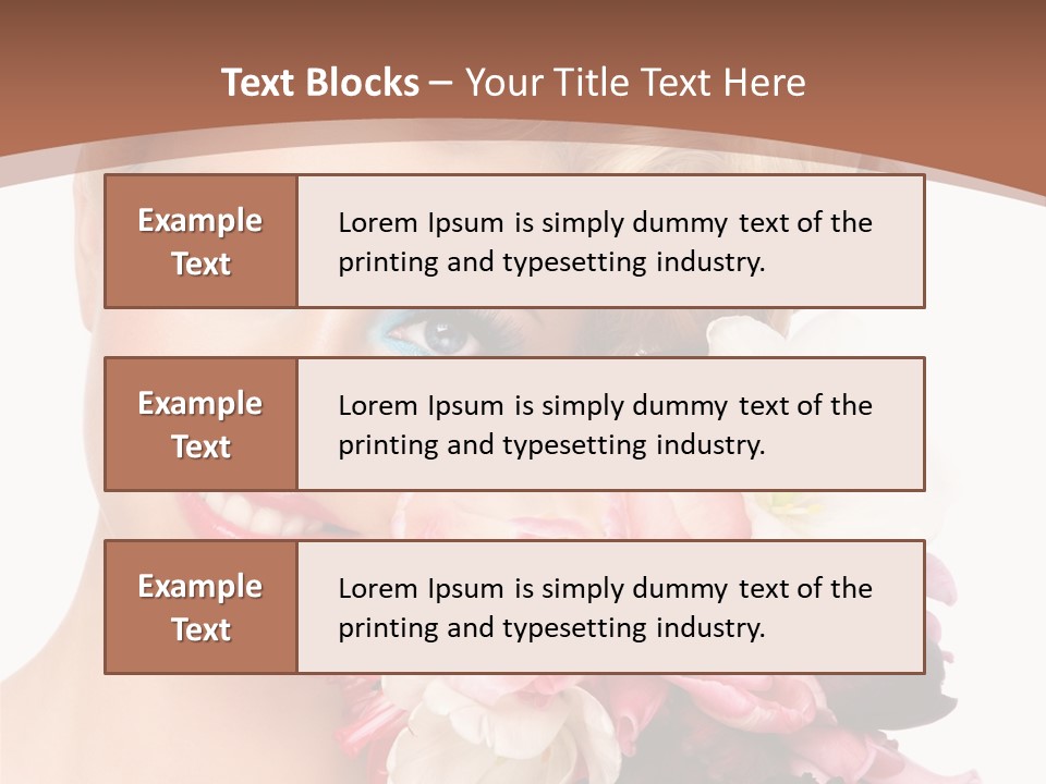 Antiageing Smiling Sexy PowerPoint Template
