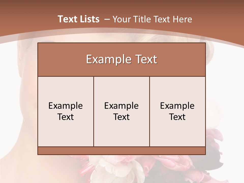 Antiageing Smiling Sexy PowerPoint Template