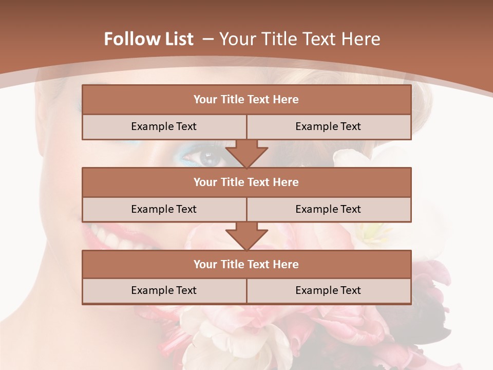 Antiageing Smiling Sexy PowerPoint Template