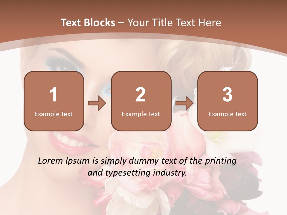 Antiageing Smiling Sexy PowerPoint Template