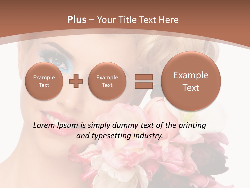 Antiageing Smiling Sexy PowerPoint Template
