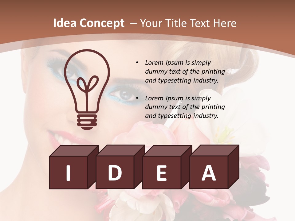 Antiageing Smiling Sexy PowerPoint Template