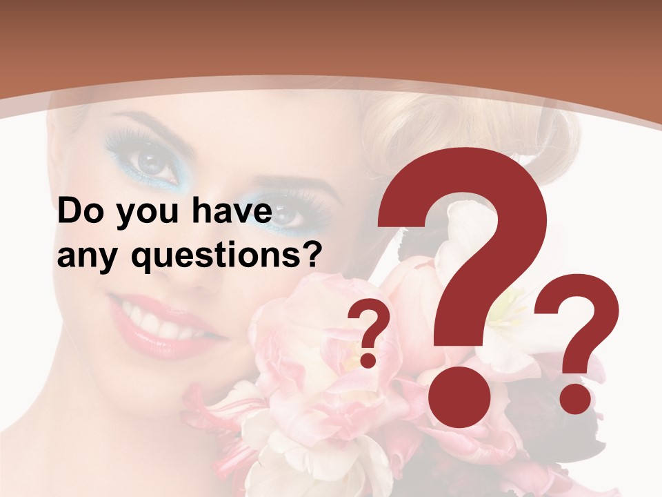 Antiageing Smiling Sexy PowerPoint Template