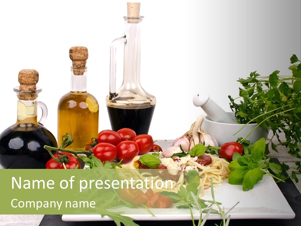 Gesundheit Italiener Trattoria PowerPoint Template