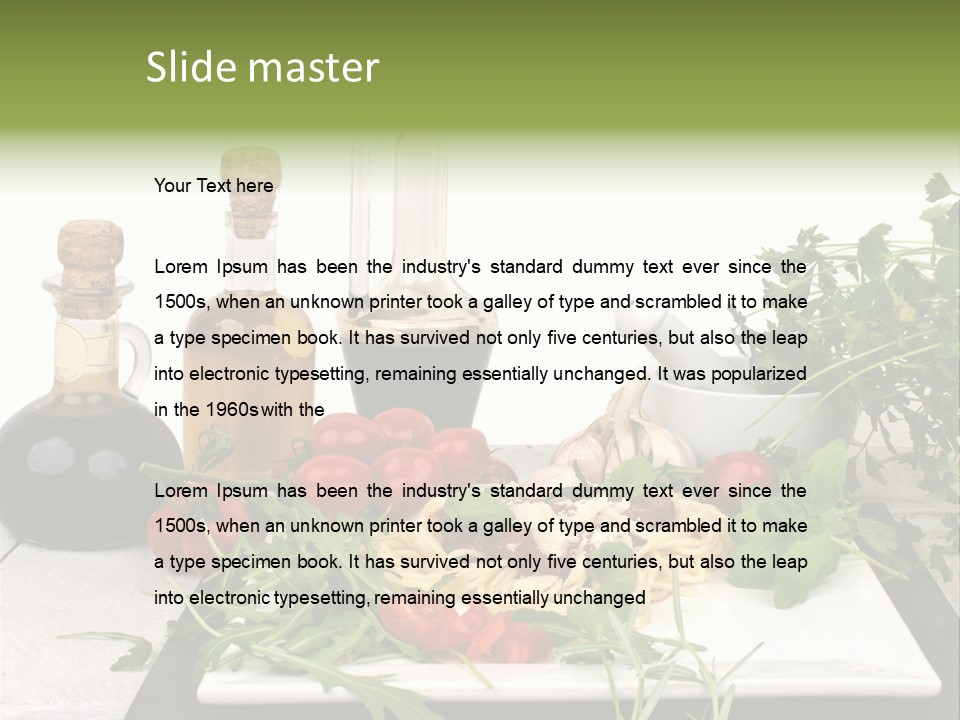 Gesundheit Italiener Trattoria PowerPoint Template