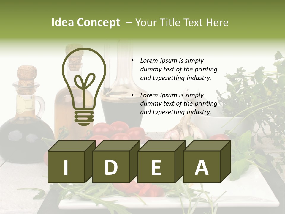 Gesundheit Italiener Trattoria PowerPoint Template