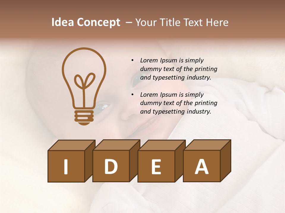 Lie Person Childhood PowerPoint Template