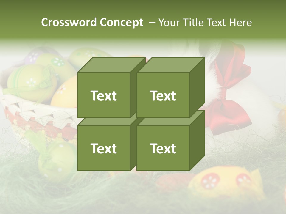 Rabbit Furry Rattan PowerPoint Template