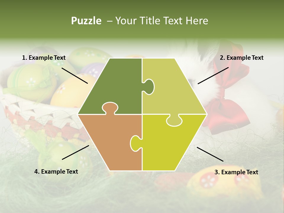 Rabbit Furry Rattan PowerPoint Template