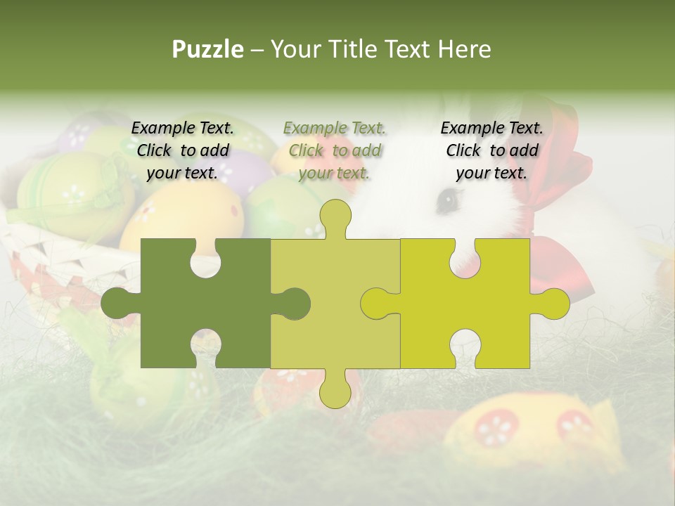 Rabbit Furry Rattan PowerPoint Template