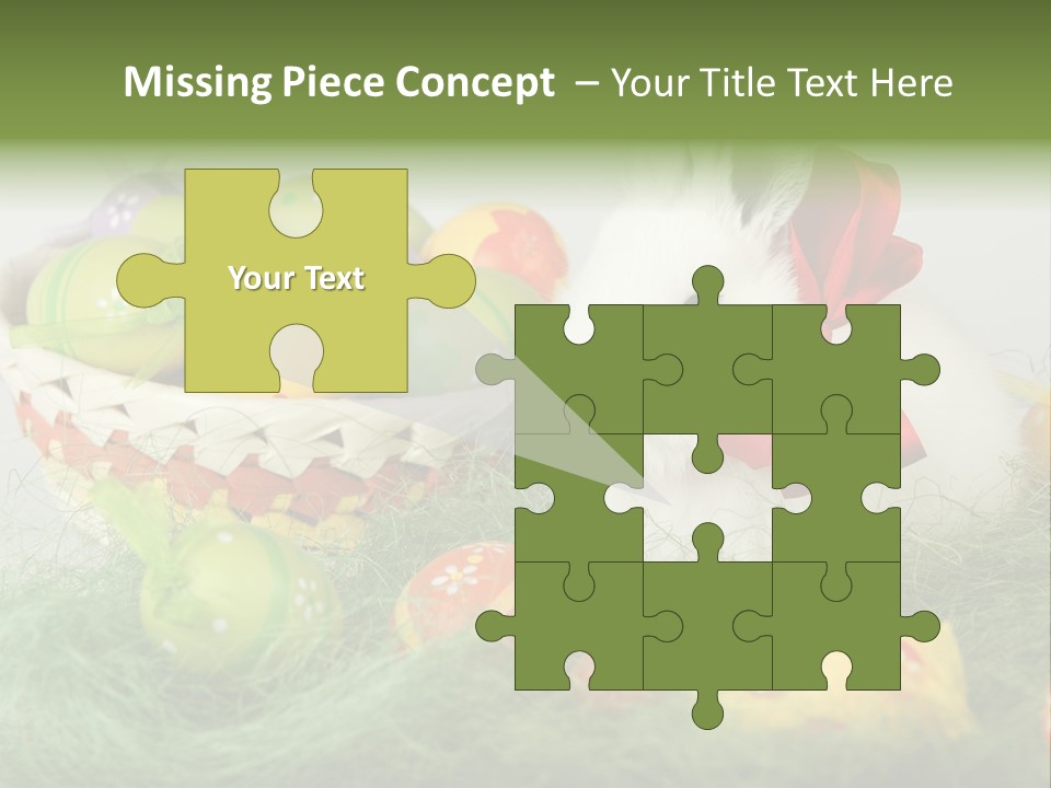 Rabbit Furry Rattan PowerPoint Template