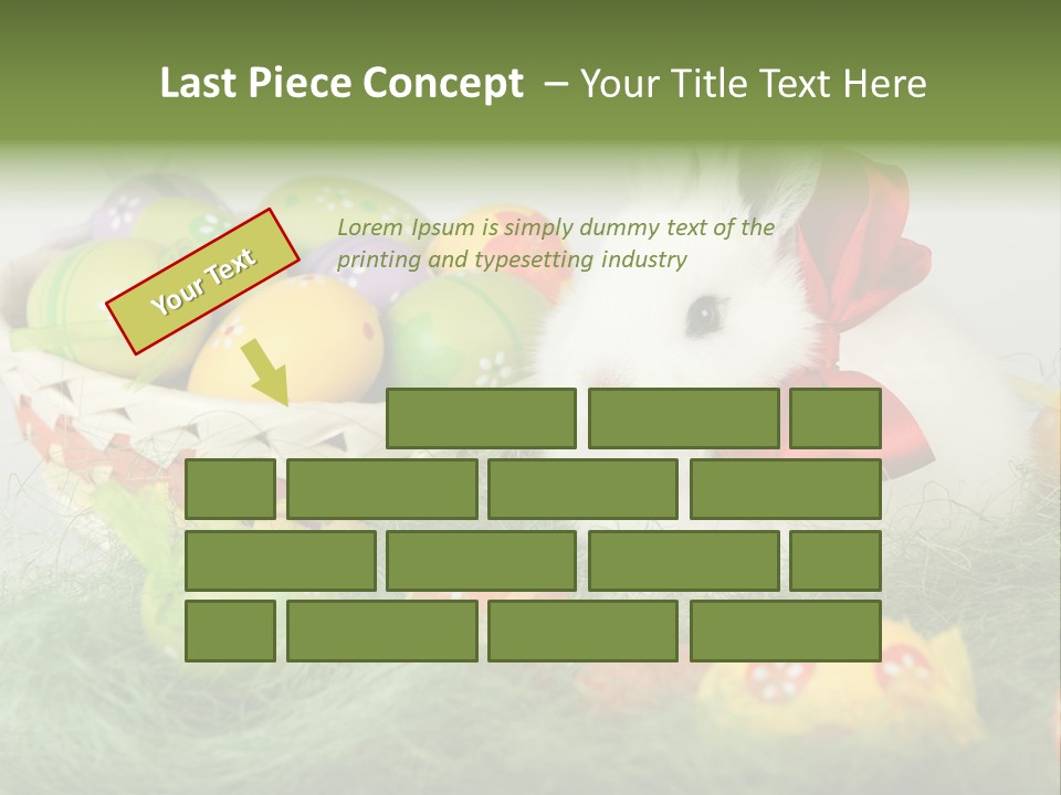 Rabbit Furry Rattan PowerPoint Template
