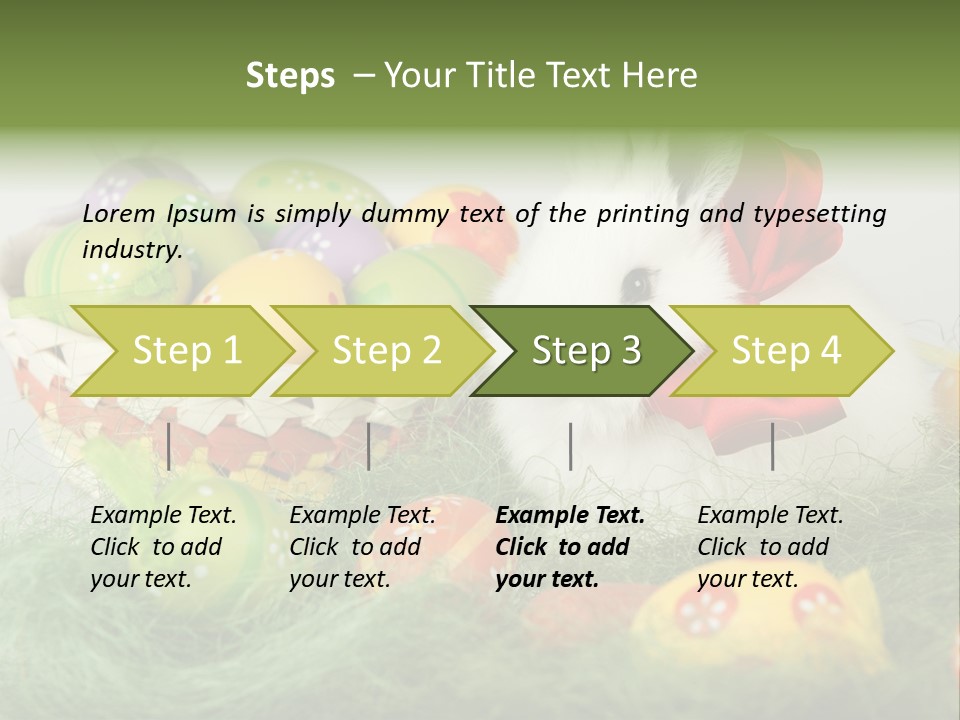 Rabbit Furry Rattan PowerPoint Template