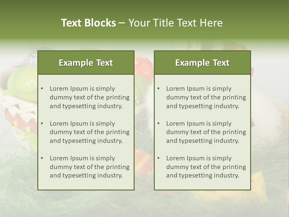 Rabbit Furry Rattan PowerPoint Template