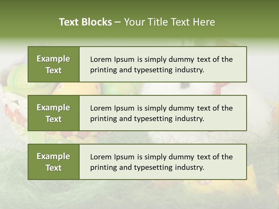 Rabbit Furry Rattan PowerPoint Template