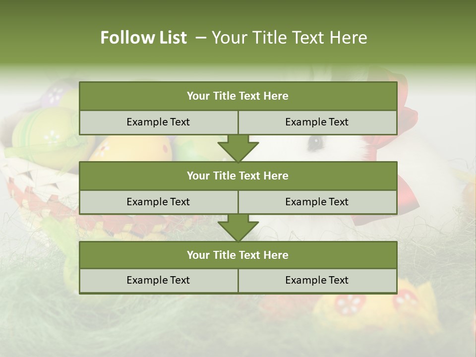 Rabbit Furry Rattan PowerPoint Template